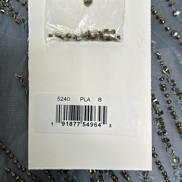 Mac Duggal 5240 NWT Long Sleeve Beaded Column Gown - Picture 7 of 14